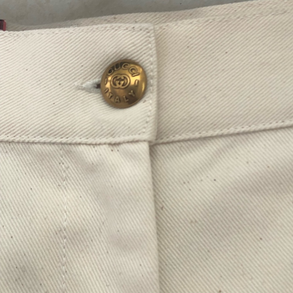 $790 Gucci web band cotton shorts women size 27 - Picture 5 of 9